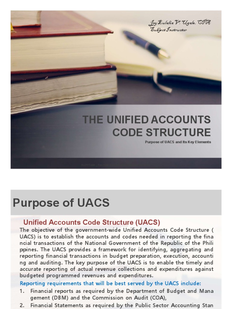 Understanding UACS: Key Elements Explained | PDF | Balance Sheet ...