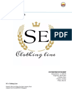 Business Plan: SE's Clothing Line