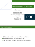 Financial Mathematics for Actuaries I