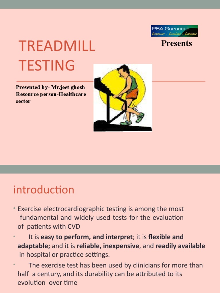 Treadmill Testing for CVD Evaluation | PDF | Electrocardiography ...
