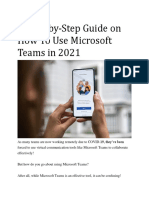 A Step-by-Step Guide On How To Use Microsoft Teams in 2021