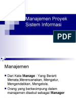 Manajemen Proyek Sistem Informasi