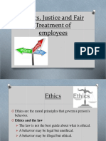 Ethics, Justice and Fair Treatment of Employees