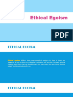 Ethical Theory - Ethical Egoism