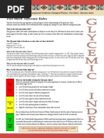 NWAC Diabetes Self-Management Toolkit For Aboriginal Women - Fact Sheet: Glycemic Index