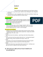 Materi v. Kekuatan Bahan, Tegangan Permukaan Dan Elastisitas