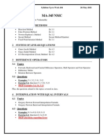 MA-345 NMC: 1 Root Finding Methods