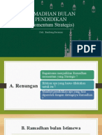 Ramadhan Bulan Pendidikan