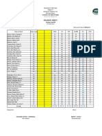 Grading Sheet