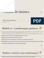 Transformações químicas e estrutura atômica