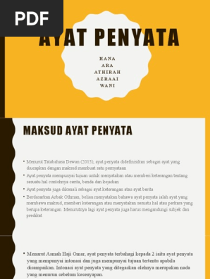 Ayat Penyata Pdf