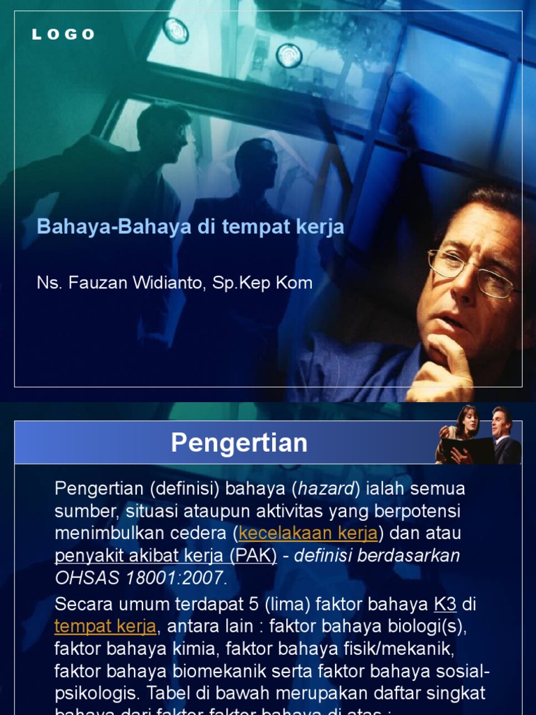 Identifikasi Bahaya di Tempat Kerja | PDF
