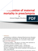 Prevention of Maternal Mortality in Preeclampsia