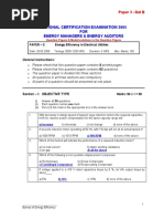 National Certification Examination 2005 FOR Energy Managers & Energy Auditors