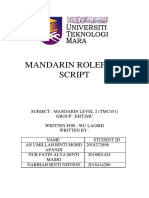Mandarin Role Play Script Sem4