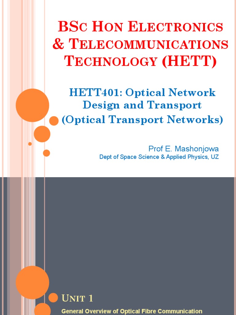 Overview of Optical Fiber Communication | PDF | Optical Fiber ...