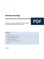 Inclusive Housing:: Advancing Good Lives in Welcoming Communities