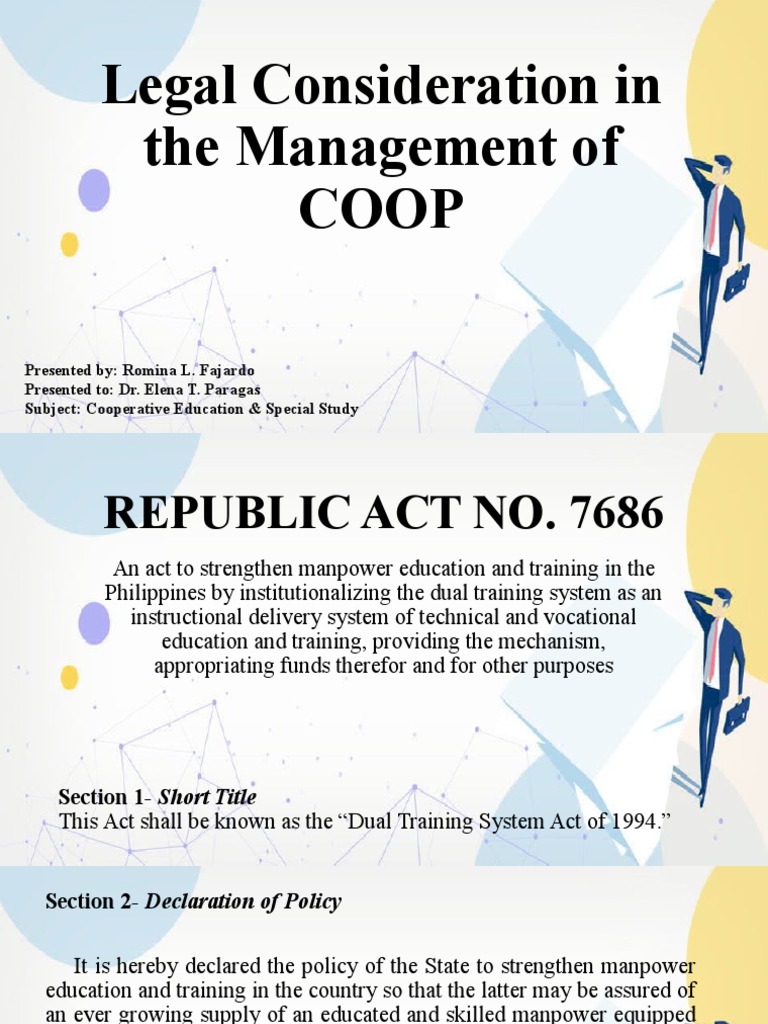 Legal Consideration in The Management of Coop PDF Taxes Insurance