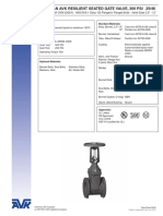 American Avk Resilient Seated Gate Valve, 200 Psi 25/46