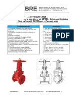 ARTICULO: 2094 Válvula de Compuerta Con Cierre de EPDM - Extremos Bridados
