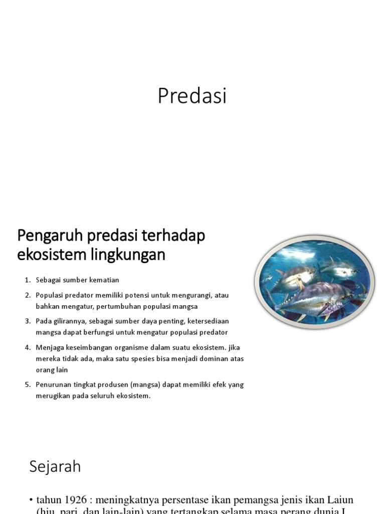 Pengaruh Predasi dalam Ekosistem | PDF | Sains & Matematika