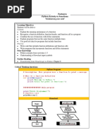 Name: - Partners: - Python Activity 6: Functions