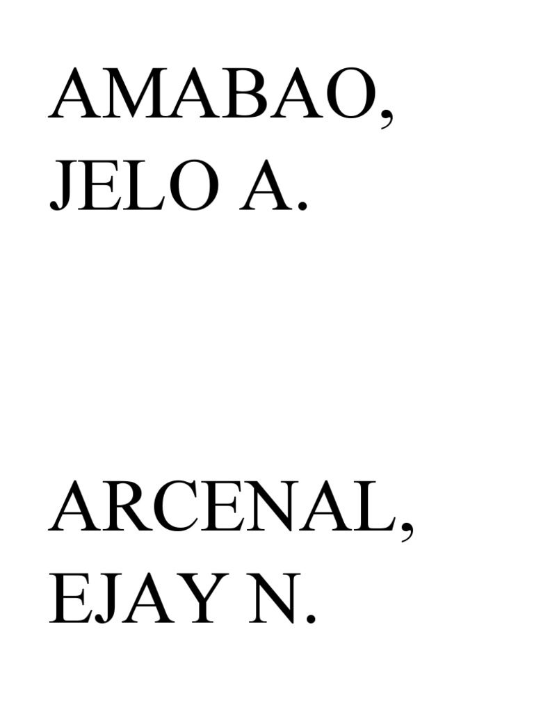 Names For Sorting | PDF