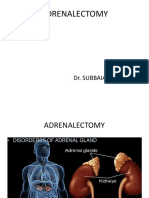 Adrenalectomy: Dr. Subbaiah. M.P.T