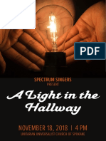 A Light in The Hallway Concert Program