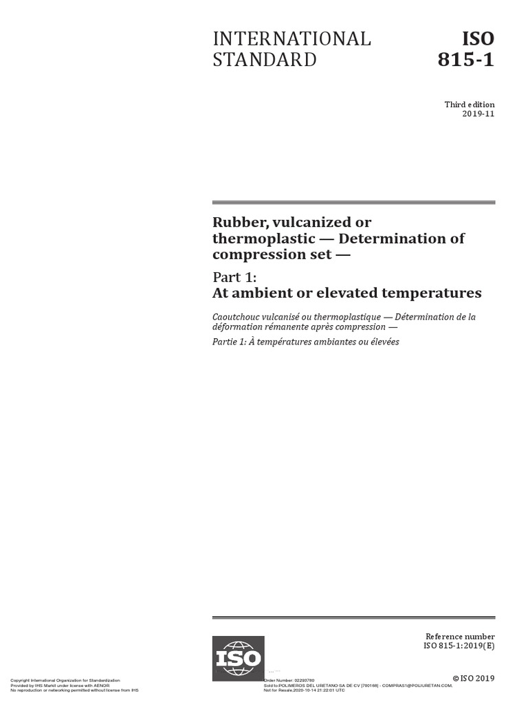 Iso - 815-1 (2019) | PDF | International Organization For ...