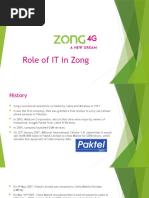 Role of IT in Zong