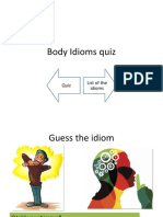 Body Idioms Quiz