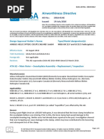 Airworthiness Directive: Design Approval Holder's Name: Type/Model Designation(s)