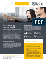 Applied Economics (Banking and Financial Markets) Online MSC