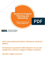 3 Business Analysis Planning and Monitoring