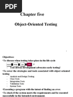 Chapter Five: Object-Oriented Testing