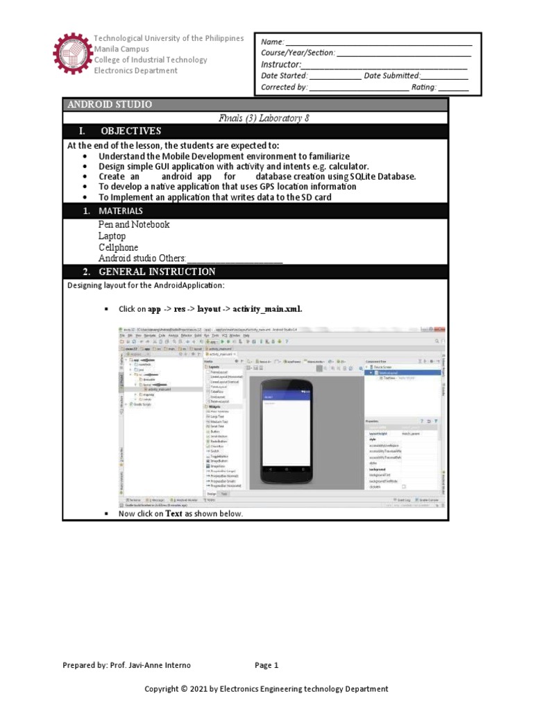 Database Creation Using SQLite Database | PDF | Android (Operating ...