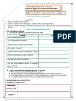 Actividad de Comunicación 14 de Junio: "Describimos Un Lugar para Conocer en Nuestro Perú"