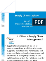 Supply Chain: Logistics