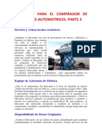 UNA GUIA PARA EL COMPRADOR DE ELEVADORES AUTOMOTRICES Parte 3