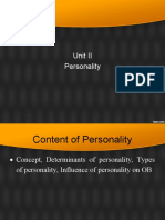 Personality and Values