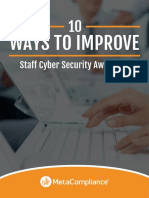 Ways To Improve: Staff Cyber Security Awareness