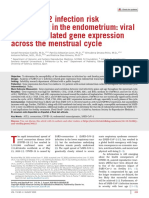 Sars-Cov-2 Infection Risk Assessment in The Endometrium: Viral Infection-Related Gene Expression Across The Menstrual Cycle