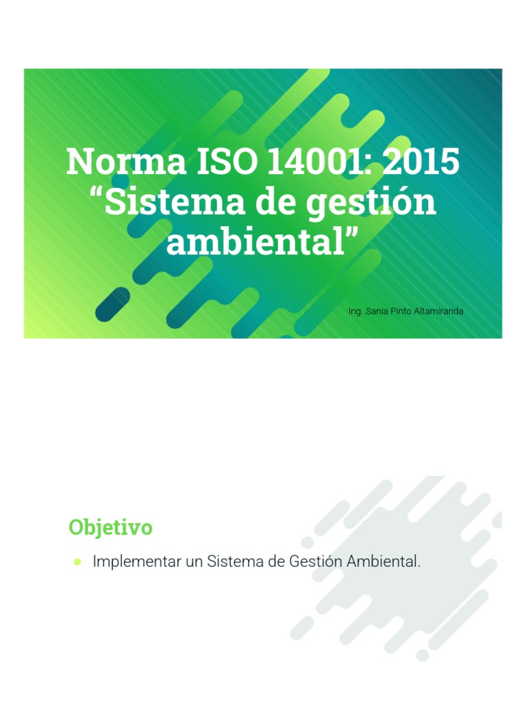 Norma ISO 14001 | PDF | Entorno natural | Evaluación del ciclo de vida
