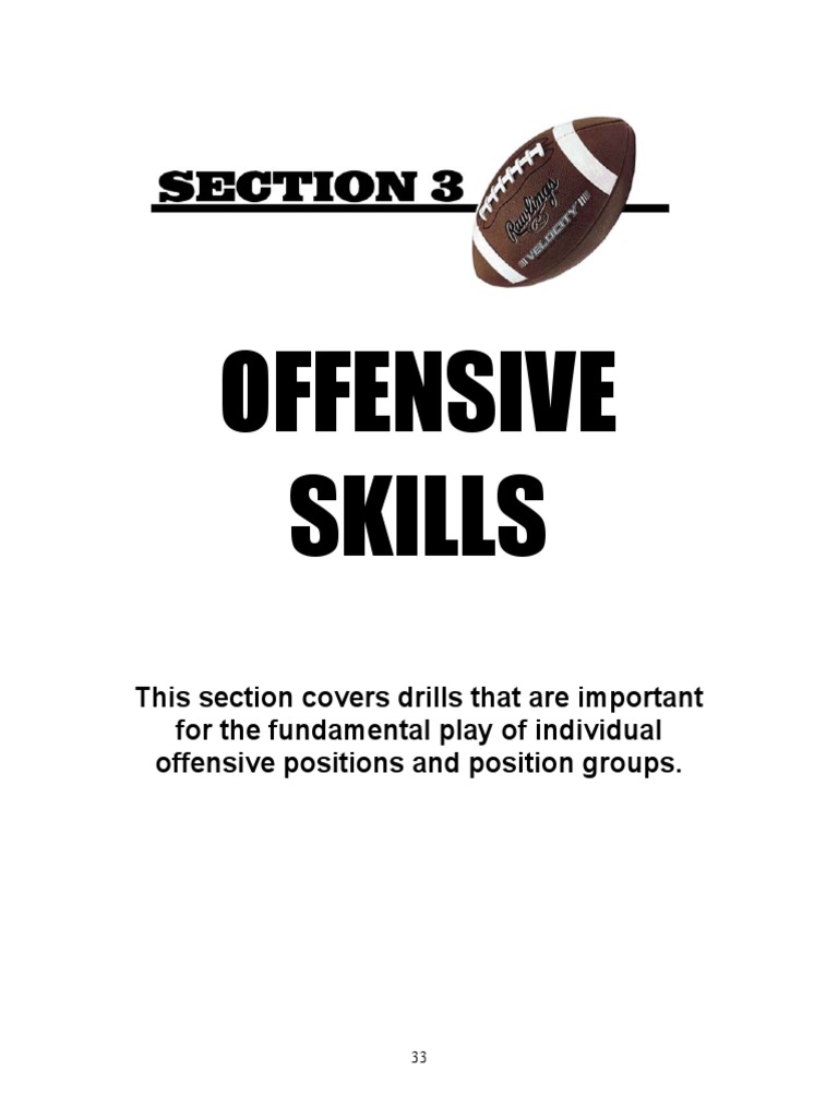 Offensive Skill Drills PDF Quarterback Gridiron Football