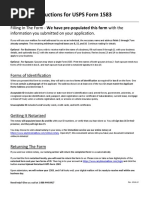 USPS Change of Address Form 3575 | PDF | Address (Geography) | Post ...