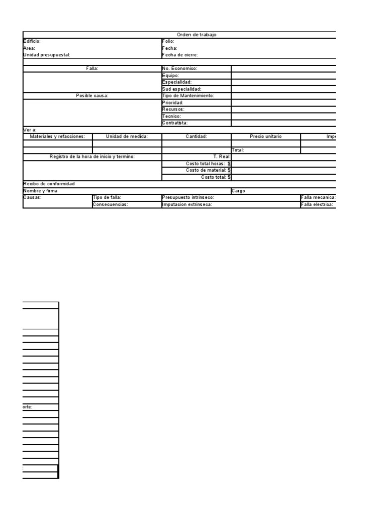 Formatos de Mantenimiento Preventivo B-90 - copia