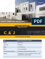 Hotel Hampton Arequipa Informe Mensual Agosto 2018