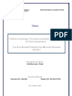 Gestion du passage d’un quasi monopole à une situation de forte concurrence  Cas de la Société Centrale Des Boissons Gazeuse (SCBG)