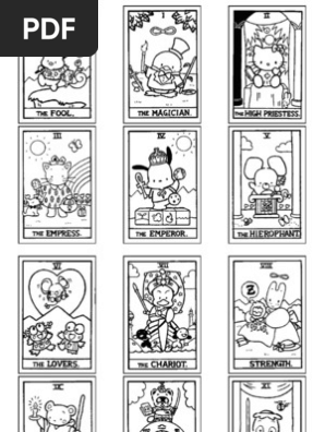 Hello Tarot Coloring Book 6x13